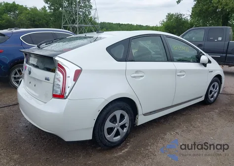 2012 Toyota Prius Three из США, поврежденный, VIN JTDKN3DU9C5500996